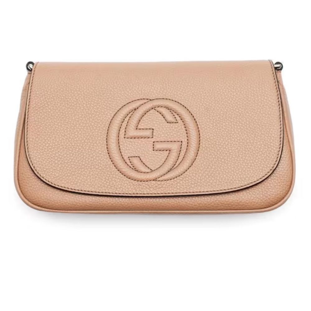 Gucci Beige Leather Chain Crossbody with Tassel - Picture 3 of 9